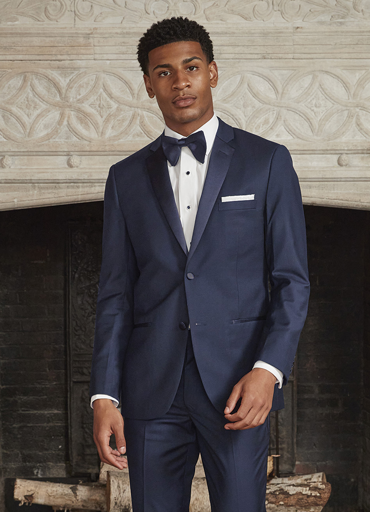 Blue Silk Tuxedo
