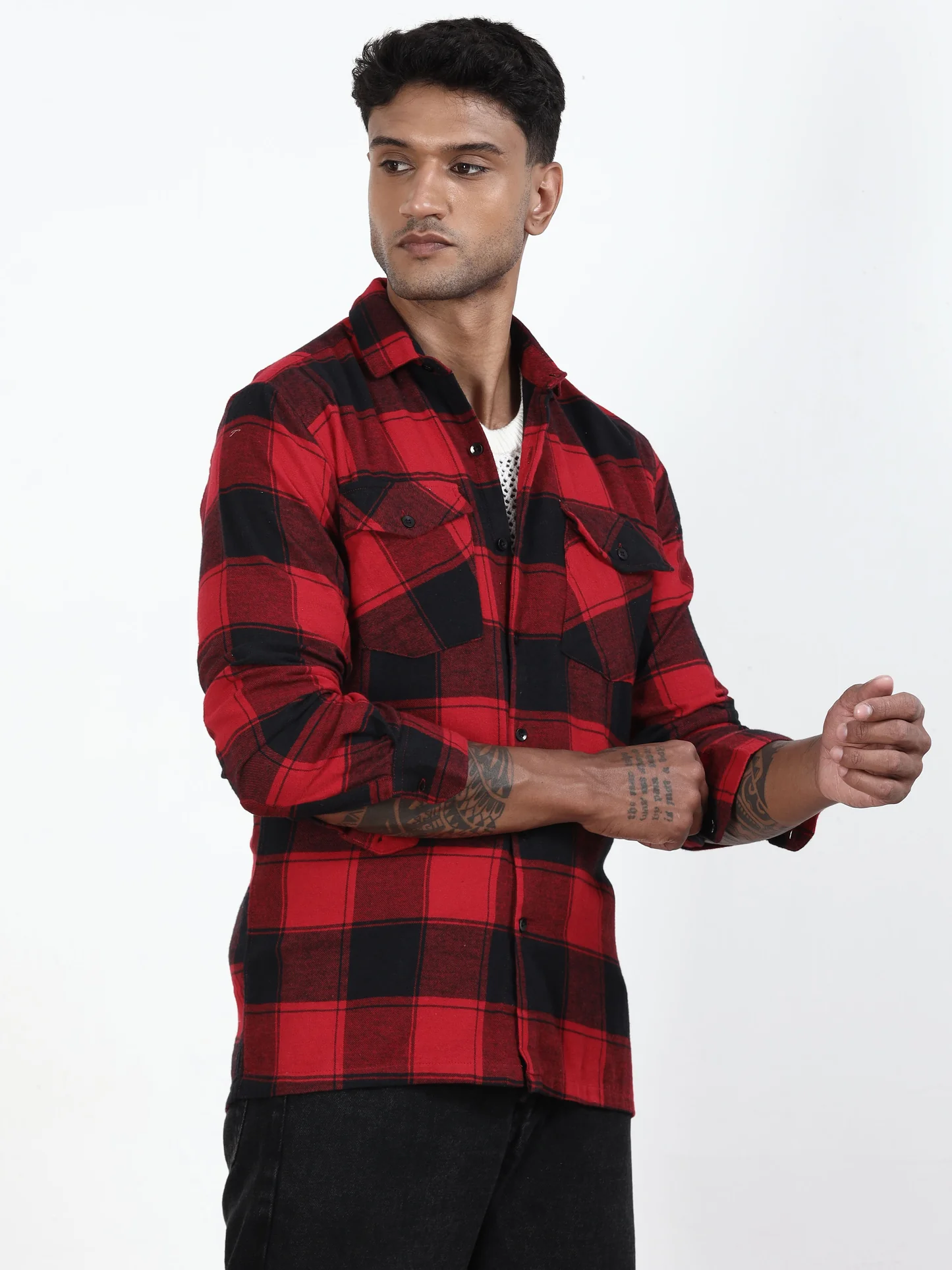 Chequered Red Shirt